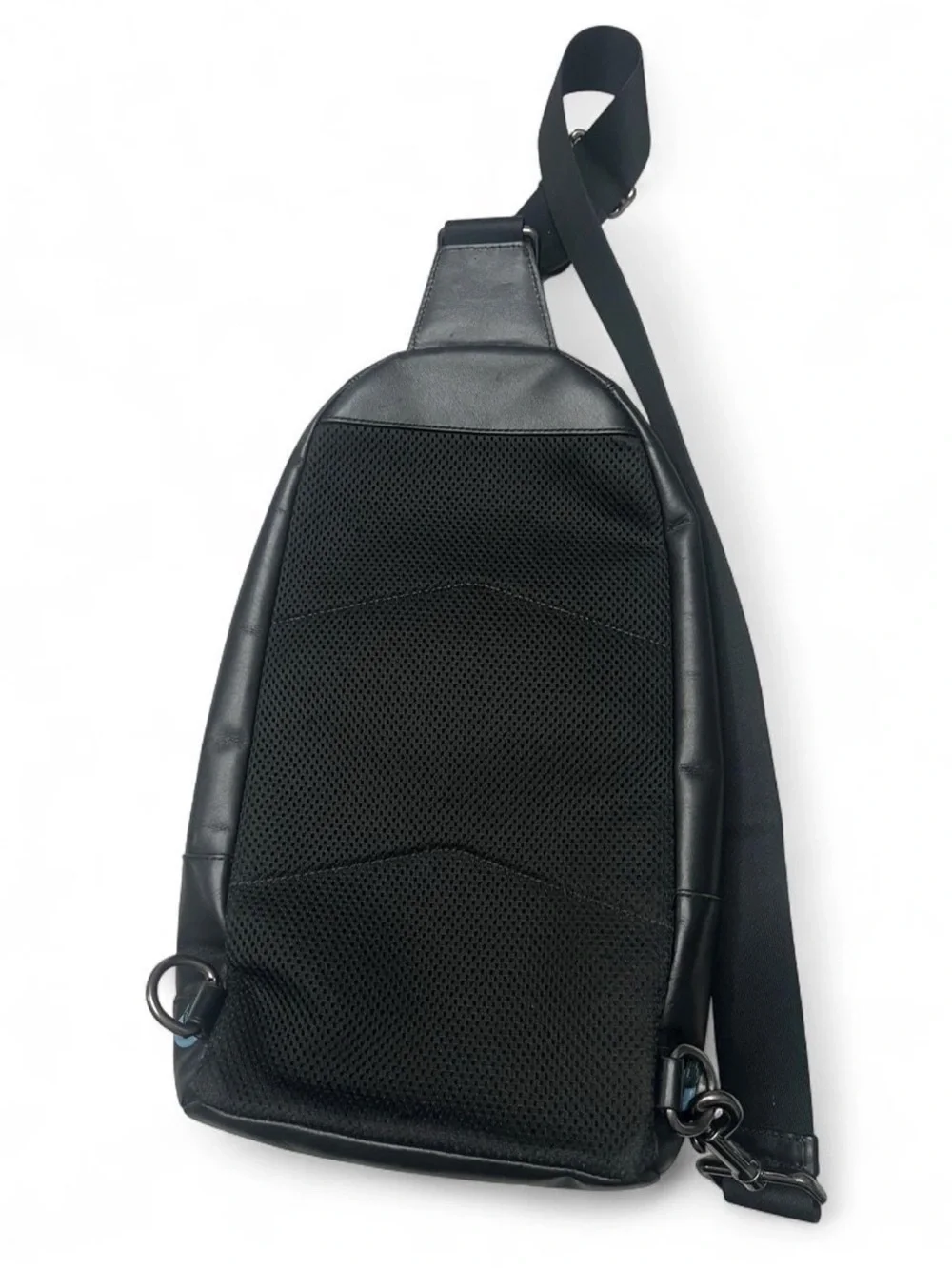 Men’s Coach Houston Varsity Stripe Leather Crossbody Backpack